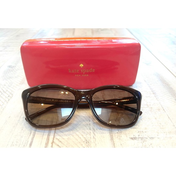 Kate Spade New York Accessories - Kate Spade Wendy 2/O/S Sunglasses Tortoise Brown Cat Eye 53-17-135 with Case
